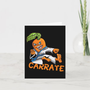Funny Carrate Carrot Karate Mail Martial Arts Mart Card