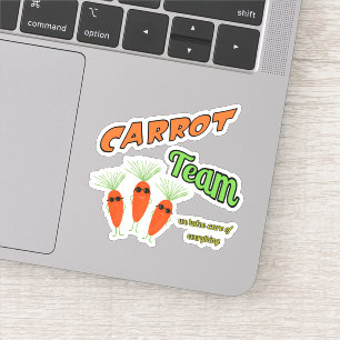 Funny carrots team sticker