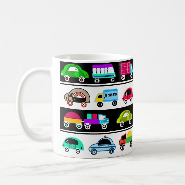 Funny cars coffee mug (Left)