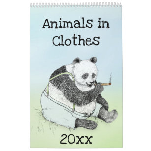 Cartoon Funny Animal Calendars | Zazzle