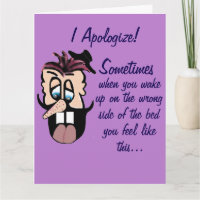Funny Cartoon Apology