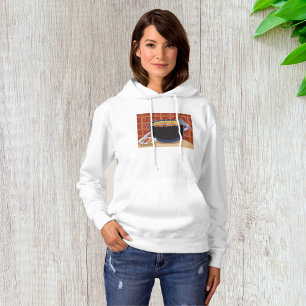 Funny Cartoon BBQ Grill with Tongs and Skewers  Hoodie