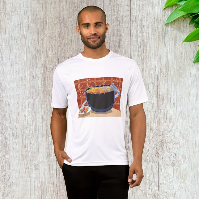 Funny Cartoon BBQ Grill with Tongs and Skewers  T-Shirt (Creator Uploaded)