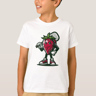 Funny Cartoon Berry Pickleball  T-Shirt