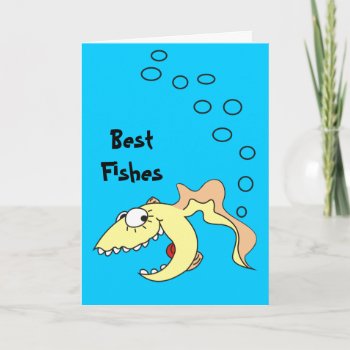Funny Cartoon Best Fishes Fart Card by goodmoments at Zazzle