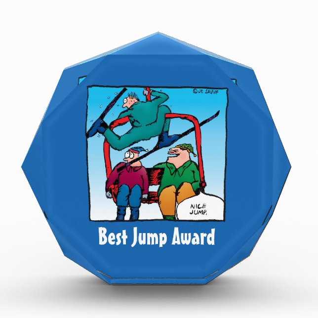 Funny Cartoon Best Jump Award (Front)