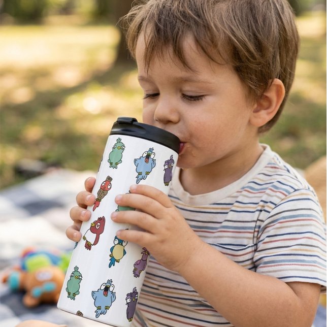 Funny Cartoon Birds Thermal Tumbler (Creator Uploaded)