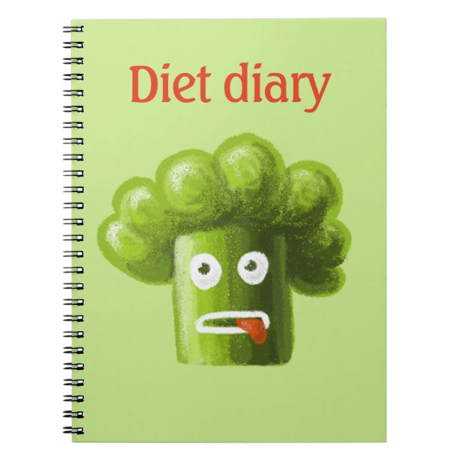 Funny Cartoon Broccoli Diet Diary