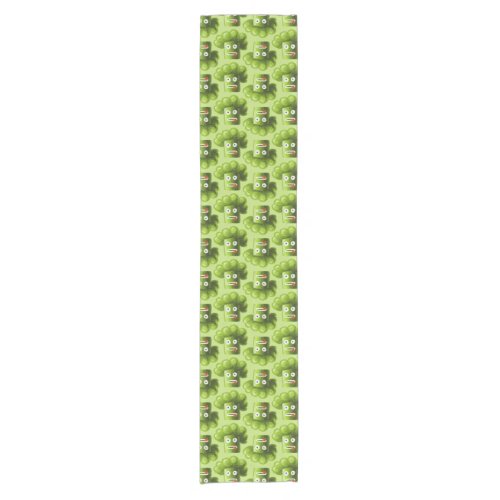 Funny Cartoon Broccoli Pattern Short Table Runner