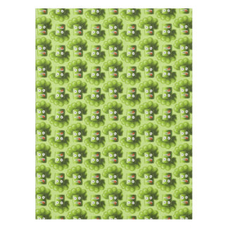Funny Cartoon Broccoli Pattern Tablecloth