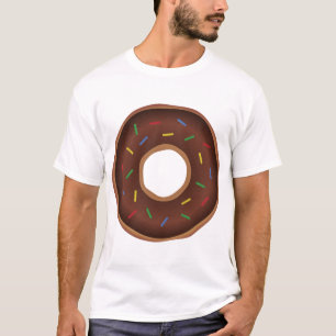 Funny Cartoon Brown Donut T-Shirt