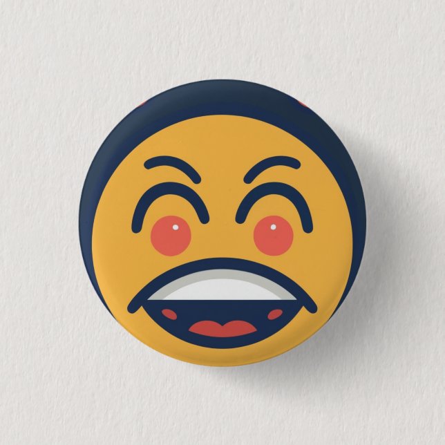Funny cartoon  button (Front)