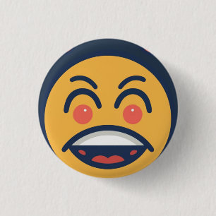 Funny cartoon button