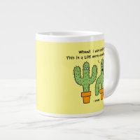 Cactus Handmade Pottery Mug in Bright, Hand Painted Desert Colors