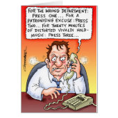 Funny Cartoon Card by Clive Goddard (Front)