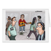 Funny Cartoon Card by Clive Goddard (Front Horizontal)