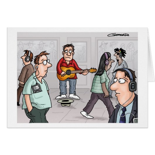 Funny Cartoon Card by Clive Goddard (Front Horizontal)