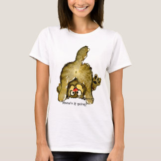 Funny Cartoon Cat A Meow's It Going! tank tshirt