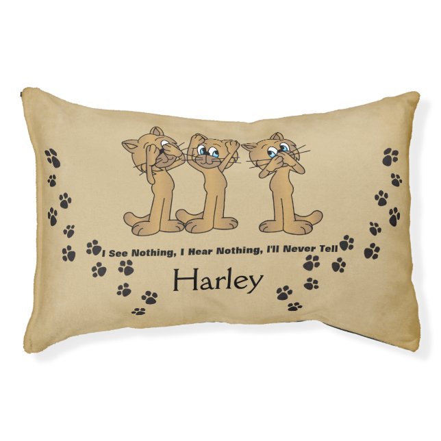 Funny Cartoon Cat Pet Bed (Front)