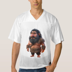 Funny Cartoon Caveman T-Shirt – Chubby Bearded