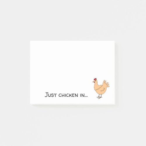 Funny Cartoon Chicken Pun Chicken Lover Post_it Notes