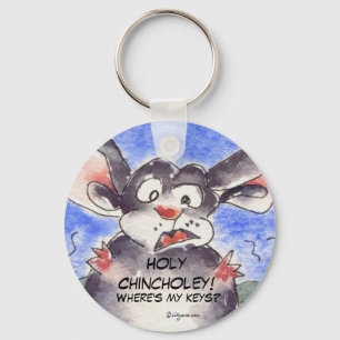 Funny Cartoon Chinchilla Cute Keychains