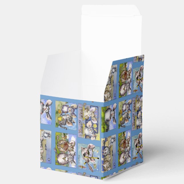 Funny Cartoon Chinchillas Paper Box (Opened)