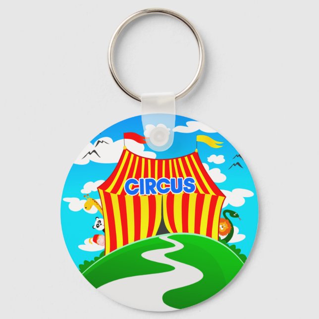 Funny cartoon circus, keychains (Front)