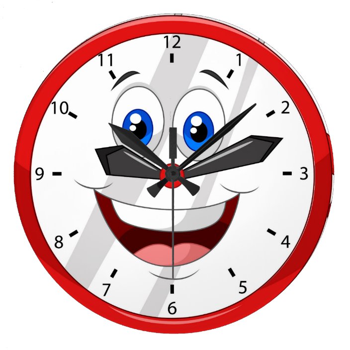 Funny Cartoon Clock | Zazzle.com