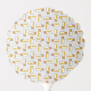 Funny Cartoon Corgi Pattern Balloon