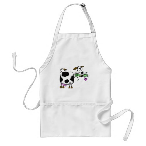 Funny cartoon cow gifts and accessories mad cow adult apron