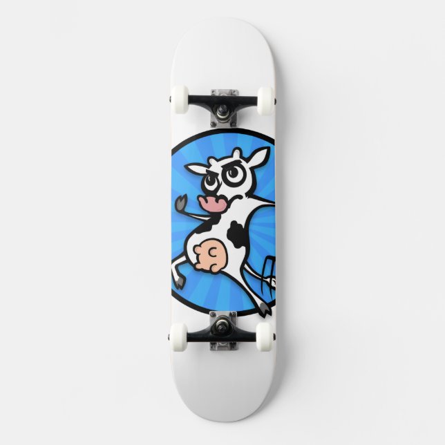 FUNNY CARTOON COW SKATEBOARD (Front)