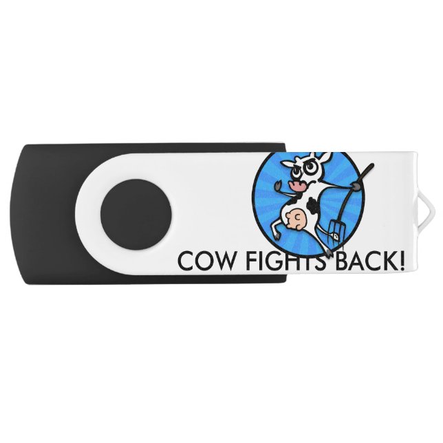 FUNNY CARTOON COW USB FLASH DRIVE (Front)