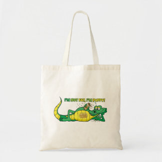 Funny Cartoon Crocodile Tote Bag