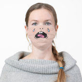 Funny Cartoon Cry Baby Face Mask (Worn)