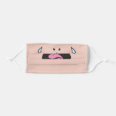 Funny Cartoon Cry Baby Face Mask (Front, Folded)