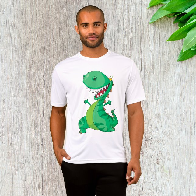 Funny Cartoon Dinosaur Roaring T-Rex T-Shirt (Creator Uploaded)