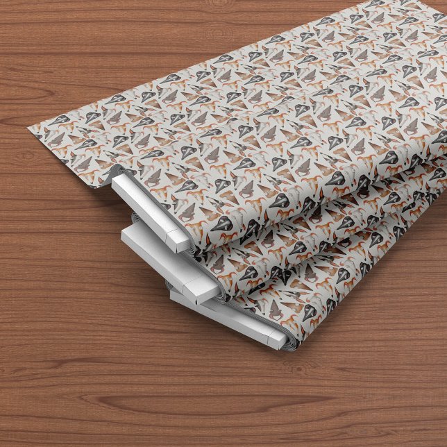 Funny Cartoon Dog Faces Seamless Pattern Fabric (Creator Uploaded)