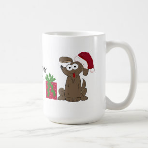 Funny Cartoon Dog with Saying Coffee Mug