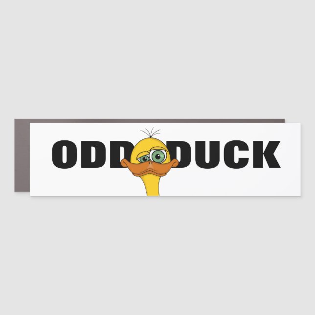 Funny Cartoon Duck Car Magnet (Front)