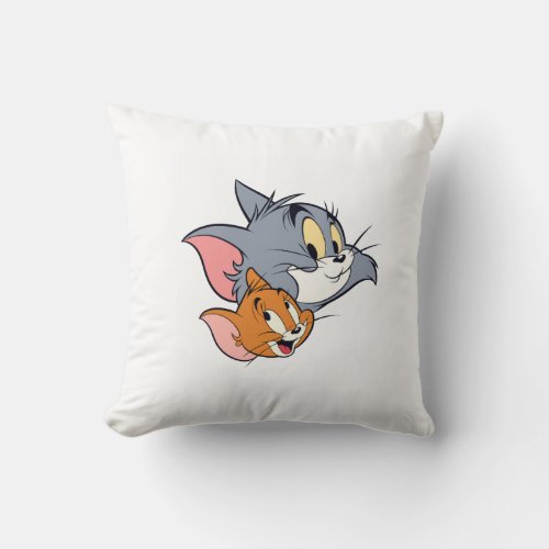 Funny Cartoon Duo T-Shirt Throw Pillow
