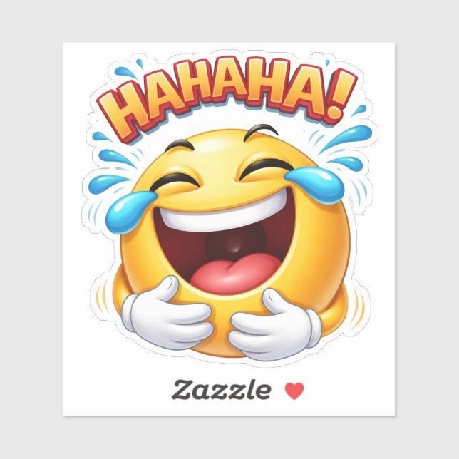 Funny cartoon emoji-style Custom-Cut Vinyl Sticker (Sheet)