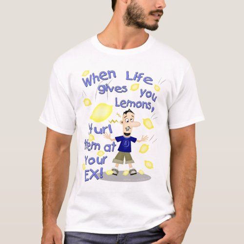 Funny Cartoon Ex_Husband  Divorce T_Shirt