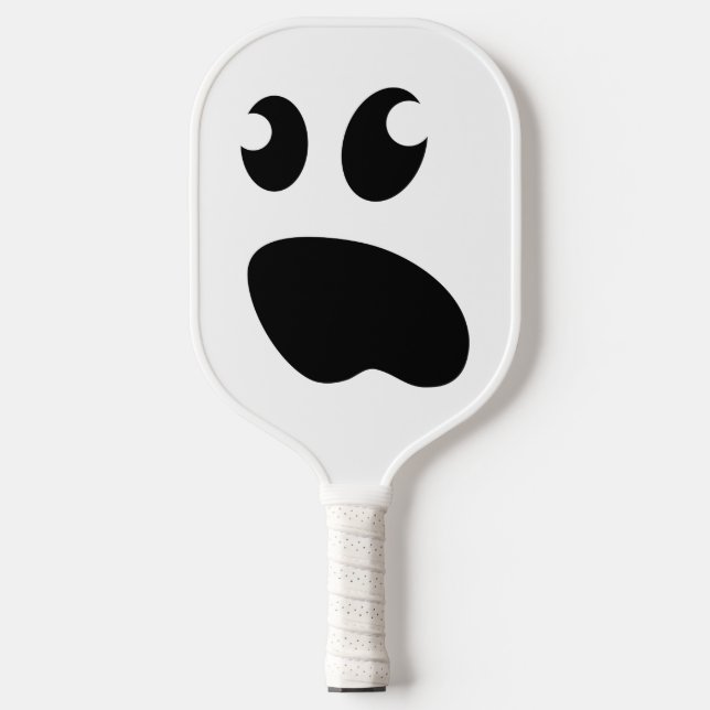 Funny cartoon face Carbon Fiber Pickleball Paddle  (Front)
