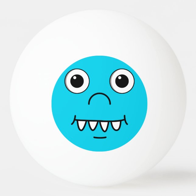 Funny Cartoon face Ping-Pong Ball (Front)