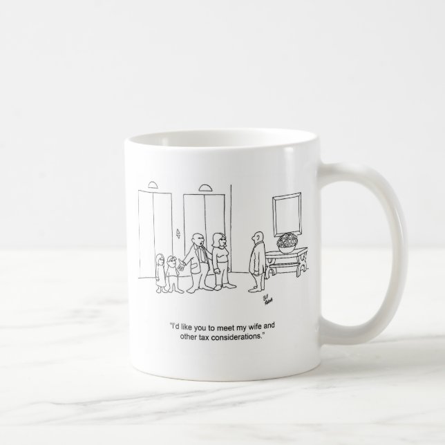 Funny Cartoon Family Accountant Gift! Coffee Mug (Right)