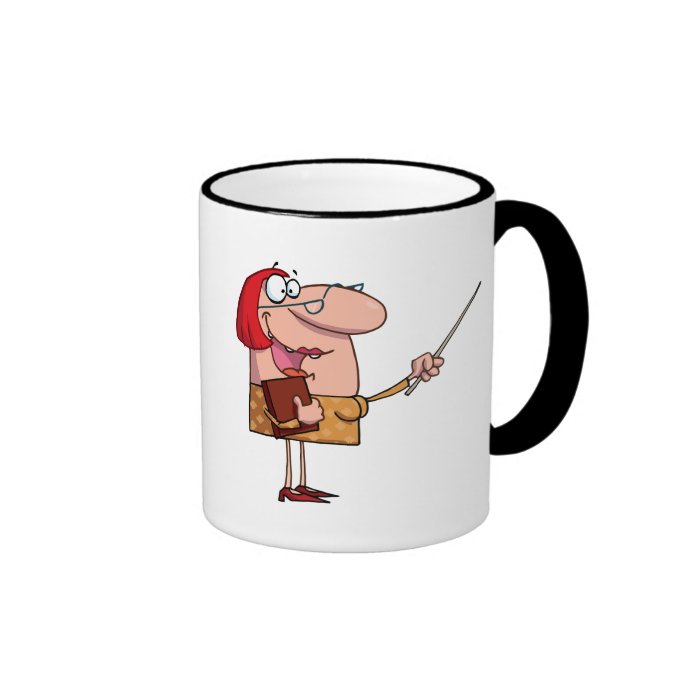 Funny Cartoon Female teacher Coffee Mugs