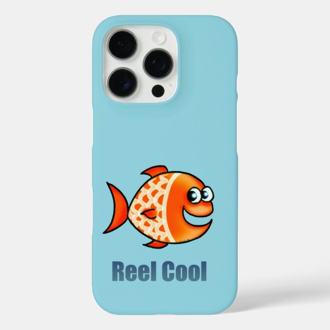 Funny Cartoon Fish Ocean Pun Case-Mate iPhone Case (Back)