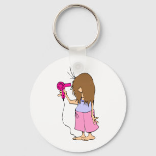 Funny Cartoon for Sleepyheads Keychain