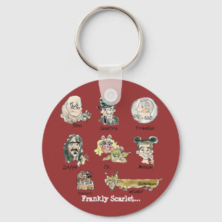 Funny Cartoon Frankly Scarlet Keychains